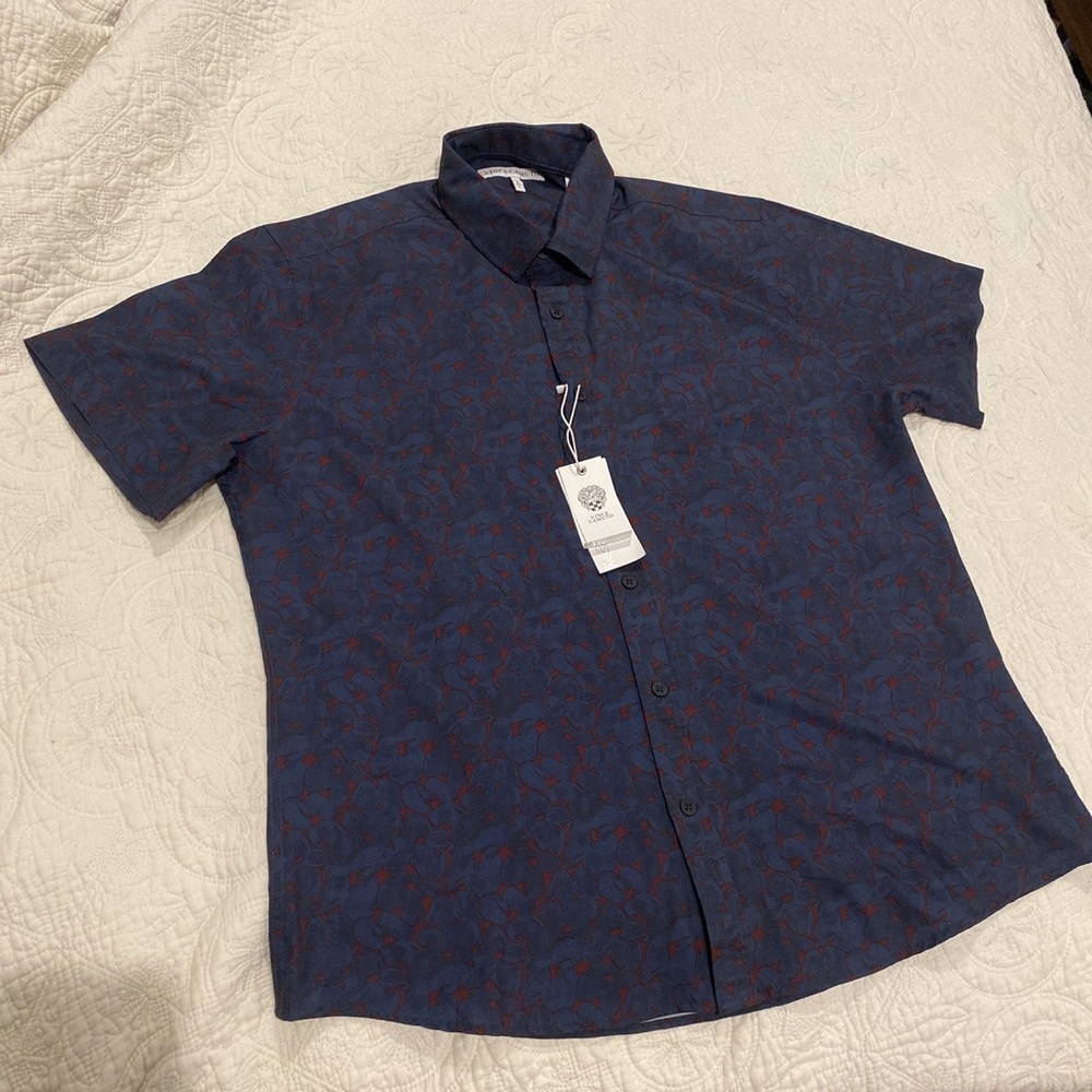 NWT Mens Vince Camuto Performance button down collared shirt